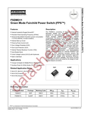 FSDM311 datasheet  